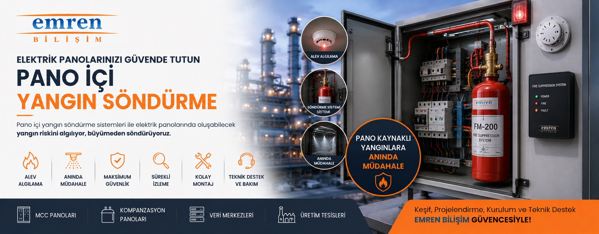 Pano İçi Yangın Söndürme – Emren Bilişim